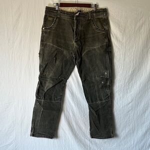 Kuhl Forest Green Exterior with Beige Trim Utility Pants